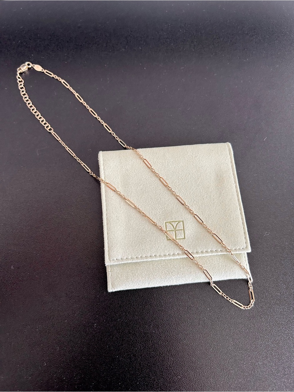 10k gold paperclip necklace